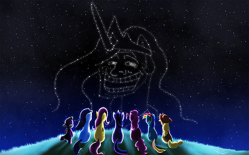 Hintergrundbilder von Little Pony-Figuren, Fernsehserie, My Little Pony: Freundschaft ist Magie, Applejack (My Little Pony), Fluttershy (My Little Pony), My Little Pony, Pinkie Pie, Prinzessin Celestia, Rainbow Dash, Rarität (My Little Pony),Twilight Sparkle, HD-Hintergrundbild HD wallpaper