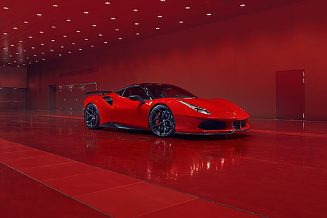 Pogea Racing FPlus Corsa, 2018, rouge, Ferrari 488 GTB, 4K, Fond d'écran HD HD wallpaper