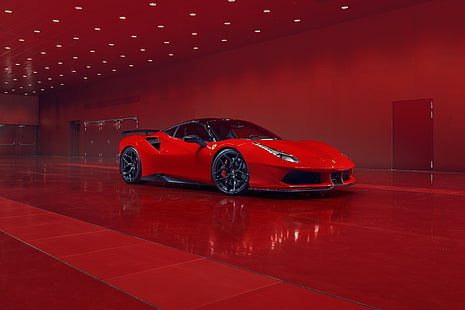 Pogea Racing FPlus Corsa, Ferrari 488 GTB, 2018, Rojo, 4K, Fondo de pantalla HD HD wallpaper