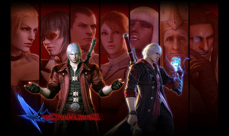 devil may cry devil may cry 4 video games dante nero character trish lady devil may cry sanctus credo kyrie character agnus gloria devil may cry، خلفية HD