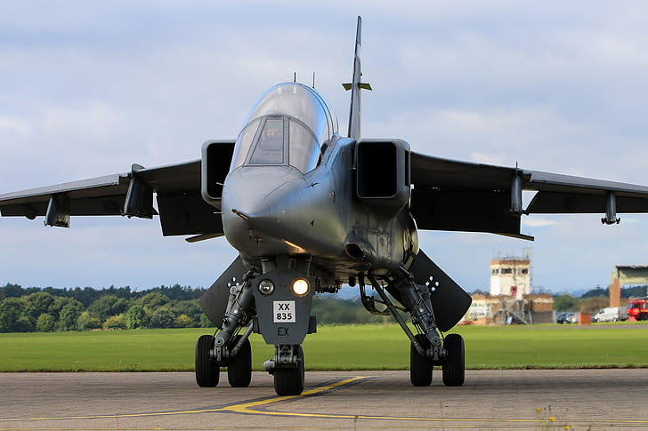 Jaguar, caccia-bombardiere, RAF, Sepecat Jaguar, Sepecat Jaguar T4, Sfondo HD