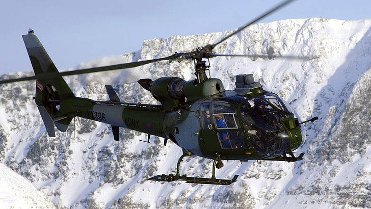 SA 341, Sud-Aviation Gazelle, helicopter, France Army, France Air Force, HD wallpaper