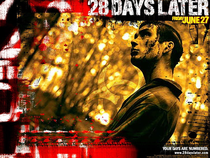 28 dni później Cillian Murphy 28 dni później Rozrywka Filmy Sztuka HD, horror, 28 dni później, Cillian Murphy, wirus, Tapety HD