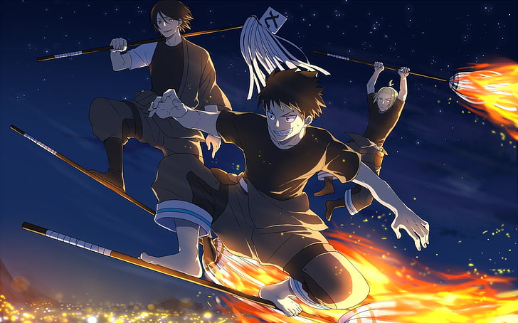 Anime, Fire Brigade of Flames, Wallpaper HD