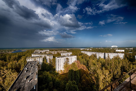 Pripyat, Ucrânia, zona de exclusão de Chernobyl, HD papel de parede HD wallpaper