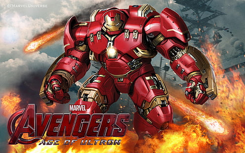 Avengers Age Of Ultron Hulk Buster Desktop Hd Wallpaper för mobiltelefoner Tablet och Pc 3840 × 2400, HD tapet HD wallpaper