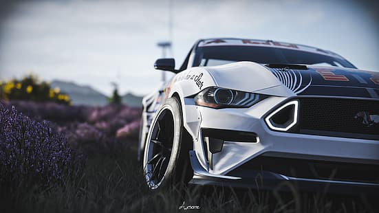Ford Mustang RTR, Ford Mustang, dérive, voitures de dérive, Forza, Forza Horizon 4, voiture, véhicule, RTR, Mustang RTR, Fond d'écran HD HD wallpaper