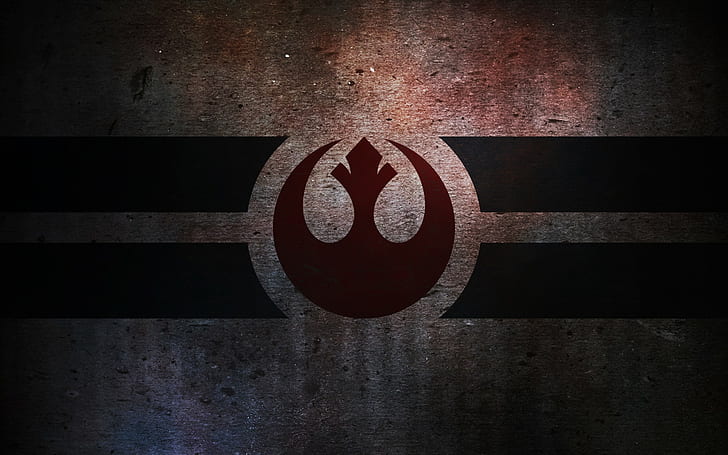 wallpaper logo merah dan hitam, Star Wars, Wallpaper HD