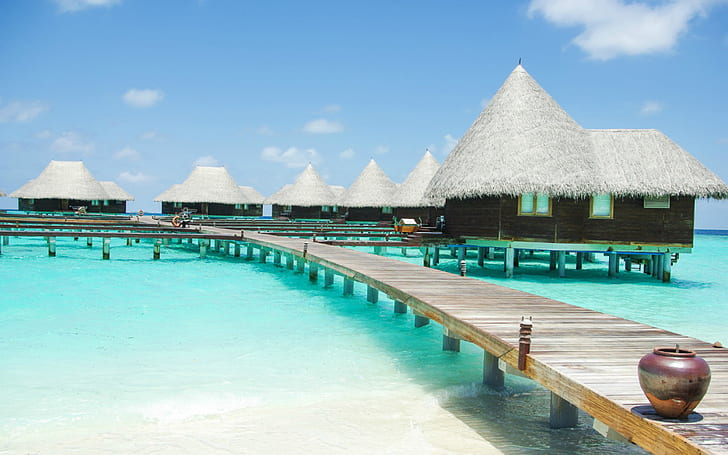 Malediven Fun Island Luxury Beach Resort Und Spa Indonesien Foto Hd Wallpaper 1920 × 1200, HD-Hintergrundbild