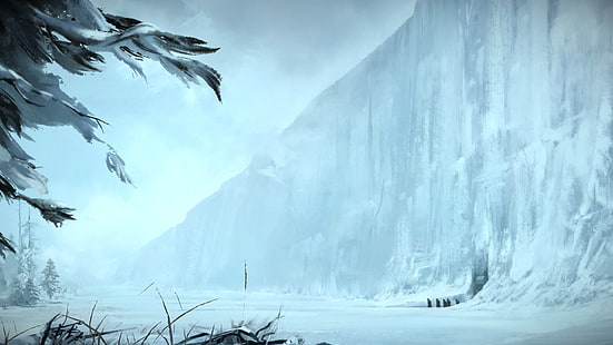 papel de parede de montanha de pedra cinza, Game of Thrones: A Telltale Games Series, Game of Thrones, HD papel de parede HD wallpaper
