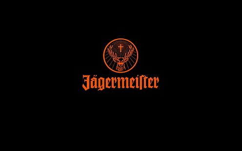 Jagermeifter logo, logo, alcohol, Jägermeister, HD wallpaper HD wallpaper