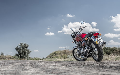 червен и черен мотоциклет, мотоциклет, cb1100EX, Honda cb1100, Moto., HD тапет HD wallpaper