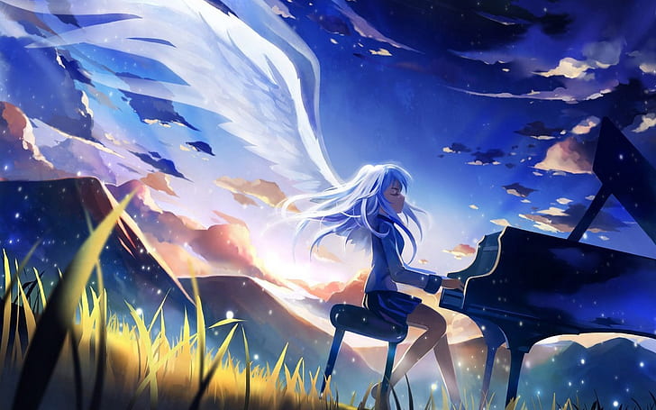 anime, anime girls, Angel Beats !, Tachibana Kanade, Wallpaper HD