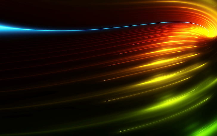 Dark Colorful Abstract Wide Screen, green and green textile, wide, screen, dark, colorful, abstract, 3d and abstract, HD wallpaper