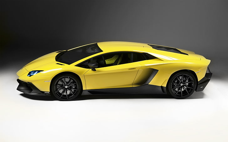 2013 Lamborghini Aventador LP720-4 50 Aniversario .., amarillo Lamborghini Aventador, Fondo de pantalla HD