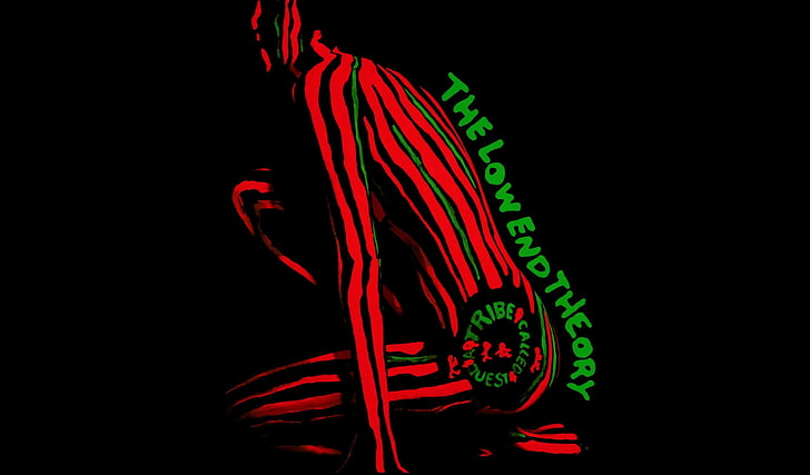 pintura corporal vermelha e verde, hip hop, A Tribe Called Quest, The Low End Theory, HD papel de parede