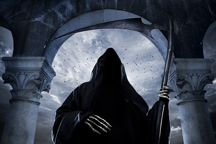 Grim Reaper clip art, gotyk, śmierć, kostucha, Tapety HD