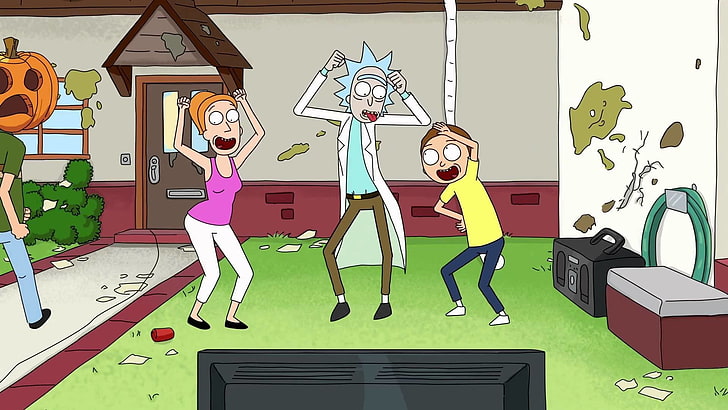 TV Show, Rick and Morty, Jerry Smith, Morty Smith, Rick Sanchez, Summer Smith, HD wallpaper
