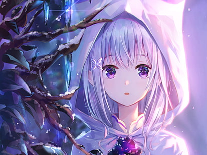 Anime, Re: ZERO -Starting Life in Another World-, Emilia (Re: ZERO), HD tapet HD wallpaper