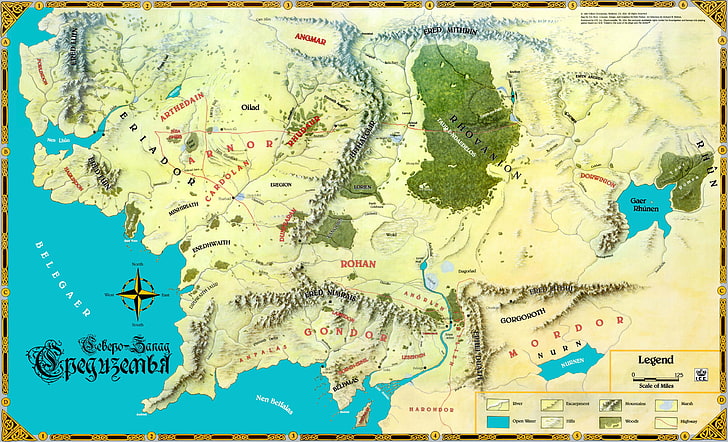 ilustração do mapa, mapa, John.R. R. Tolkien, O Senhor dos Anéis, John Ronald Reuel Tolkien, Terra Média, HD papel de parede