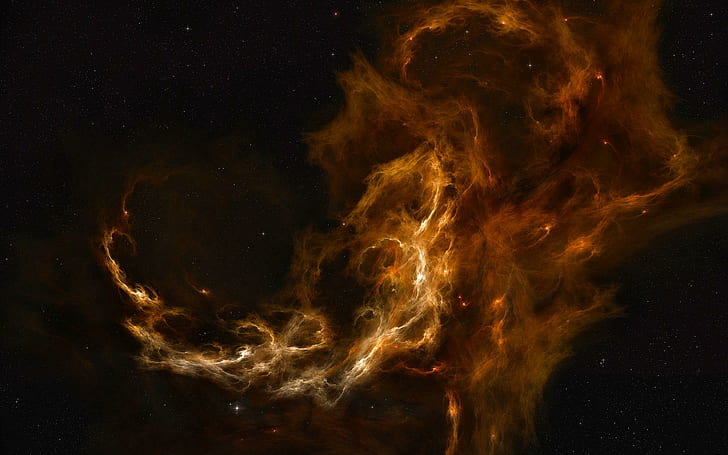 Mgławica ognia, ilustracja kosmicznej galaktyki, przestrzeń, 1920x1200, mgławica, gwiazda, wszechświat, Tapety HD