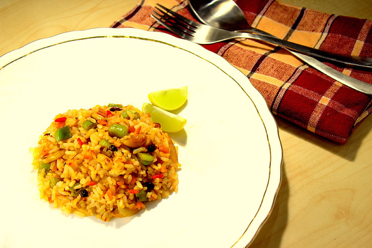 cooking, cuisine, food, fried rice, gourmet, meal, tasty, veg fried rice, HD wallpaper