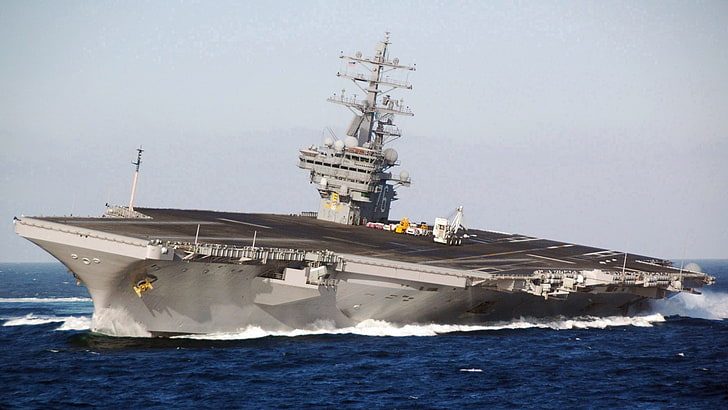 military, navy, aircraft carrier, USS Ronald Reagan, HD wallpaper