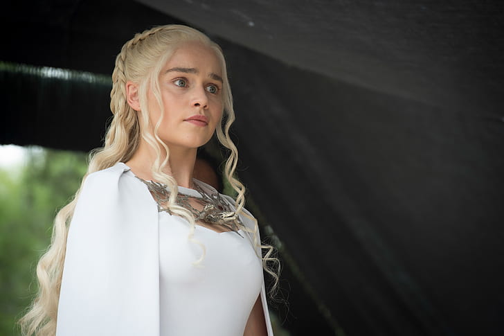 Game Of Thrones, Emilia Clarke, Daenerys Targaryen, a mãe dos dragões, HD papel de parede