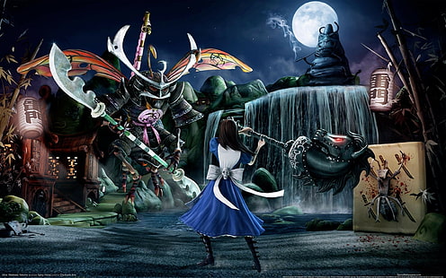 video game, Alice: Madness Returns, Alice, Alice in Wonderland, Wallpaper HD HD wallpaper