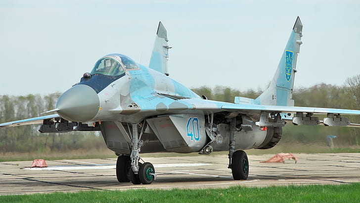 Pesawat tempur, Ukraina, MiG-29, Chassis, angkatan udara Ukraina, Wallpaper HD