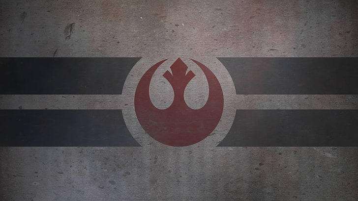 logo bulat merah, Star Wars, Rebel Alliance, seni digital, logo, Wallpaper HD