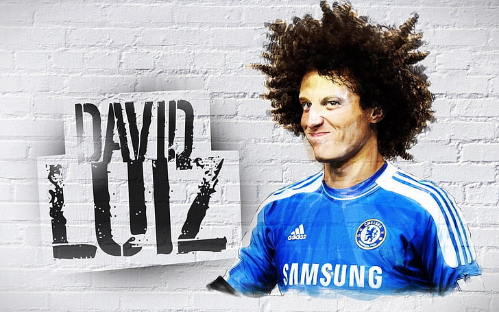 David Luiz wallpaper, david luiz, defender, chelsea, HD wallpaper