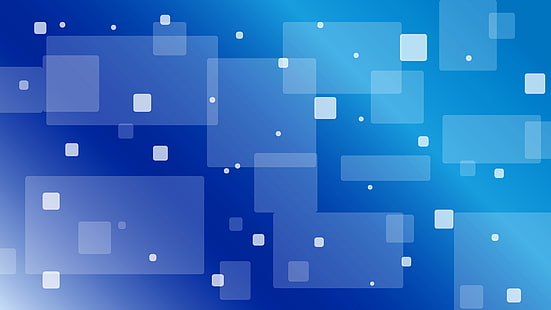 Abbildung der blauen und weißen Quadrate, Abstraktion, Muster, Farbe, Geometrie, Quadrat, HD-Hintergrundbild HD wallpaper