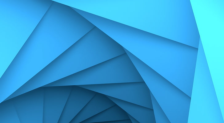 Geometry Dash v2, Artistic, Abstract, blue, geometry, lines, low poly, blender, dash, games, linear, HD wallpaper