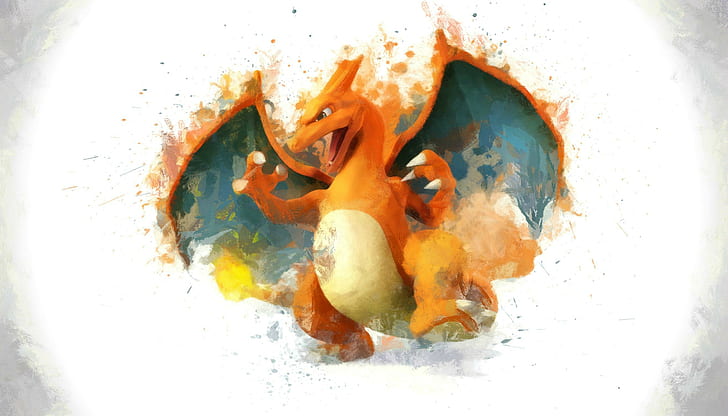 Pokemon Charizard digital illustration, Super Smash Brothers, Charizard, Pokémon, HD wallpaper