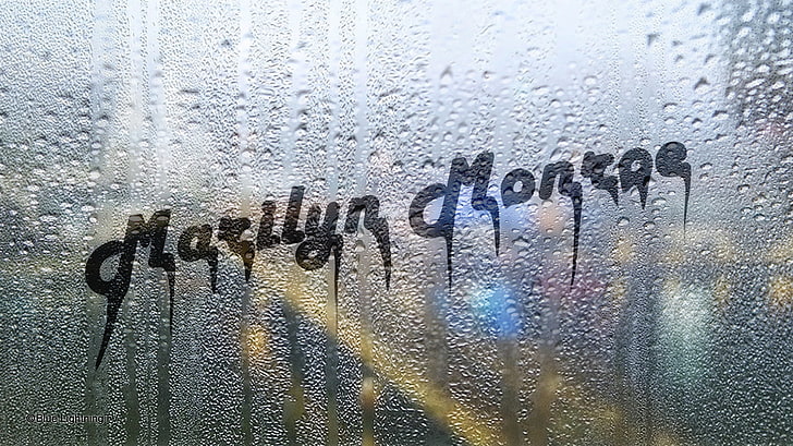 Marilym Monroe, Foggy window, HD wallpaper