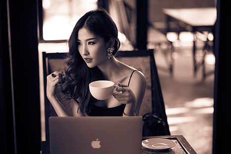 Ohly, Atita Wittayakajohndet, Asian, model, Thailand model, ซีเปีย, วอลล์เปเปอร์ HD HD wallpaper