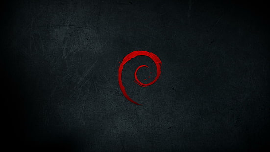 Debian logo, red spiral logo, computers, 1920x1080, linux, debian, HD wallpaper HD wallpaper