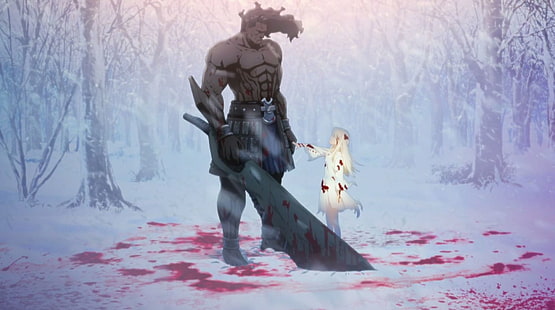 سلسلة Fate ، Fate / Stay Night: Unlimited Blade Works ، Berserker (Fate / stay night) ، Illyasviel Von Einzbern، خلفية HD HD wallpaper