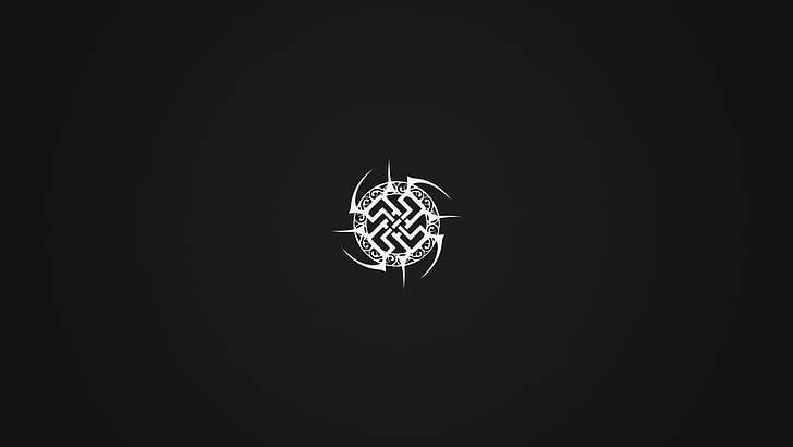 abstract, tribal, minimalism, logo, swastika, HD wallpaper