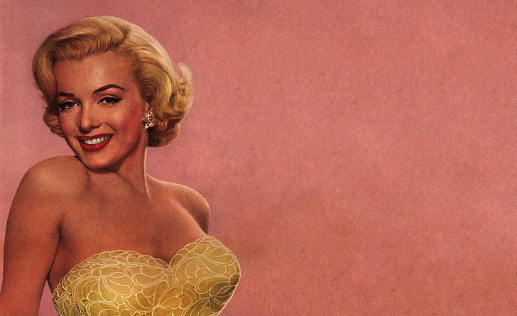 Marilyn Monroe, malarstwo Marilyn Monroe, vintage, filmy / Marilyn Monroe, retro, marilyn monroe, Tapety HD