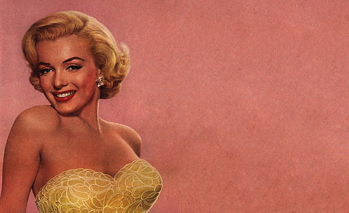 Marilyn Monroe, Marilyn Monroe dipinto, Vintage, Film / Marilyn Monroe, Retro, marilyn monroe, Sfondo HD HD wallpaper