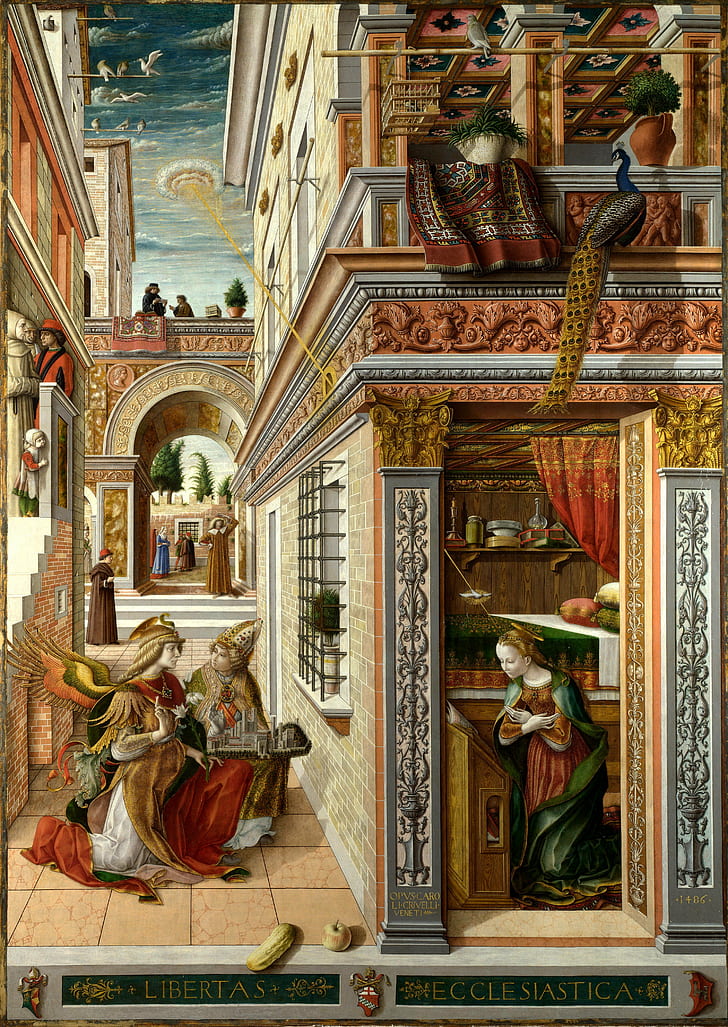 Carlo Crivelli, lukisan, Tampilan Potret, Renaissance, Wallpaper HD, wallpaper seluler