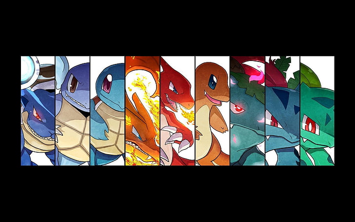 Charizard, Charmeleon, Ivysaur, pokemon, Pokemon First Generation, HD wallpaper
