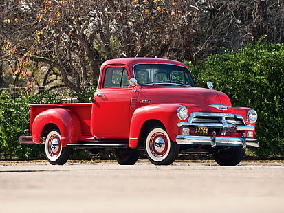1954, 3100, шевроле, пикап, ретро, ​​грузовик, HD обои HD wallpaper