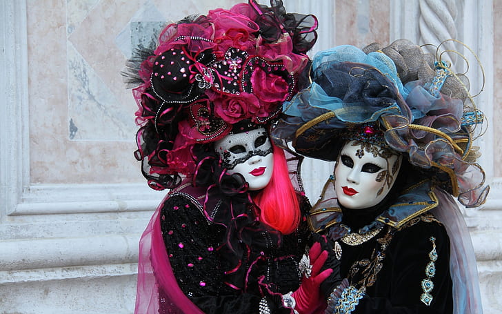 Венецианский карнавал, Венецианский карнавал, Венеция, Венецианская маска, HD обои
