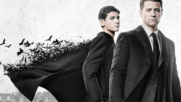 Gotham, 2017, David Mazouz, James Gordon, Ben McKenzie, Bruce Wayne, Season 4, 5K, HD wallpaper