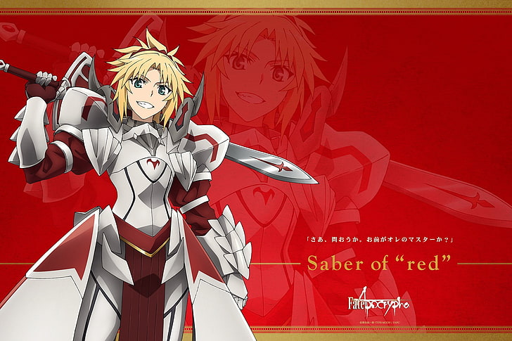 Fate Series, Fate / Apocrypha, Mordred (Fate / Apocrypha), HD tapet