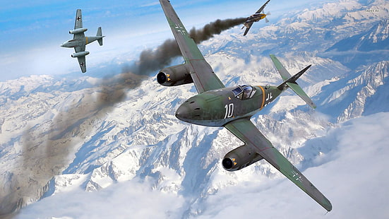 طائرة ، طائرة ، طيران ، طيران ، طائرة عسكرية ، سلاح الجو ، طائرة ، messerschmitt me 262 ، طائرة مقاتلة ، طائرة مقاتلة ، شركة طيران، خلفية HD HD wallpaper