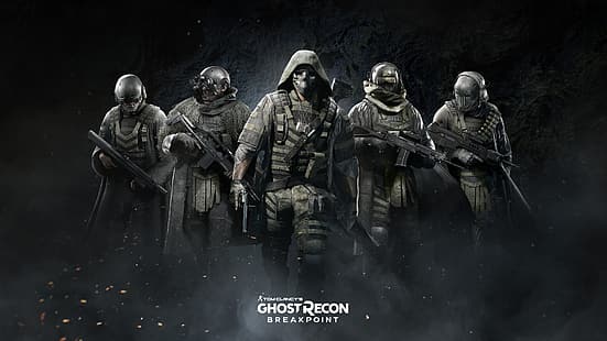  Ghost Recon Breakpoint, Tom Clancy's Ghost Recon Breakpoint, video game art, video game characters, Ghost Recon, Tom Clancy's, Ubisoft, HD wallpaper HD wallpaper